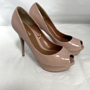 Zara basic collection peeptoe platform heels. Size 38 1.5” platform and 5” heel.